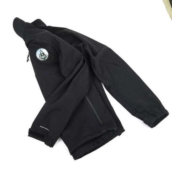 Columbia Go Take A Hike Ascender II Softshell Zip Jacket Medium Black Gorpcore - Picture 4 of 8